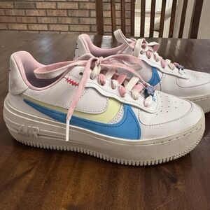 Nike Air Force 1 PLT.AF.ORM Pastel Women's Sneakers Athletic Size 6